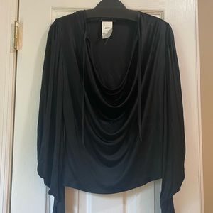 PleinSud soft drape top black